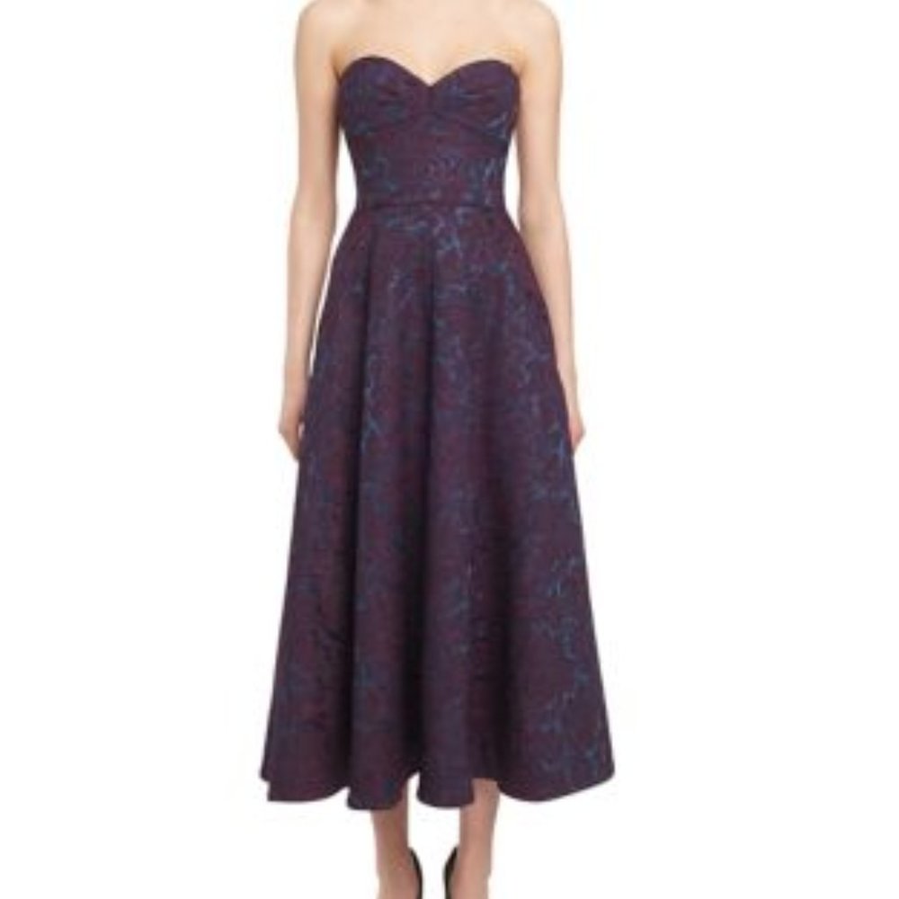 Elegant Purple Midi Dress